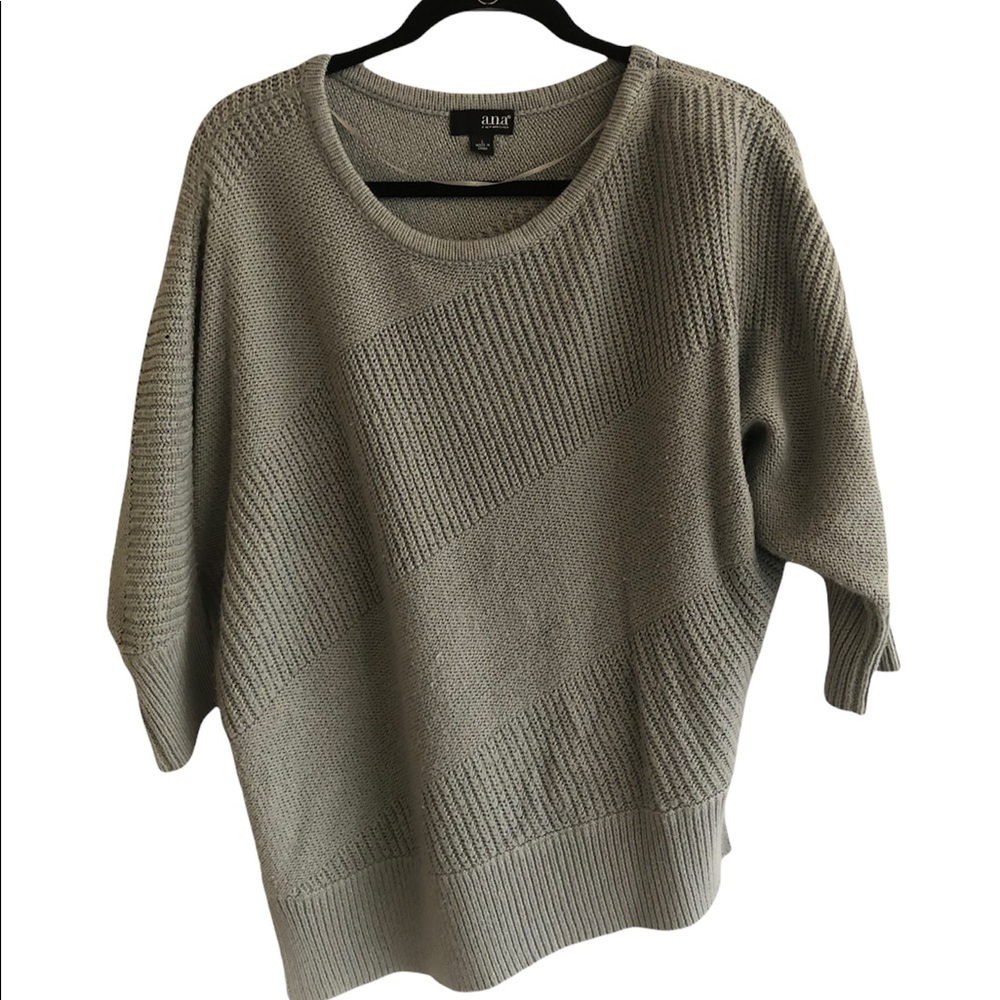 ANA (A New Approach) Grey Knit Sweater